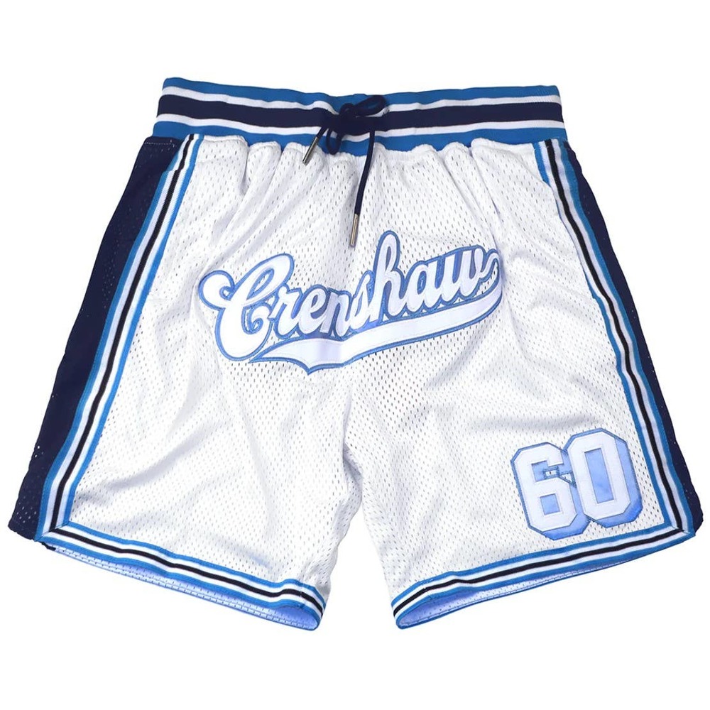 Nipsey Hussle Men's Headgear Classics Crenshaw 60 Embroidered Basketball Shorts